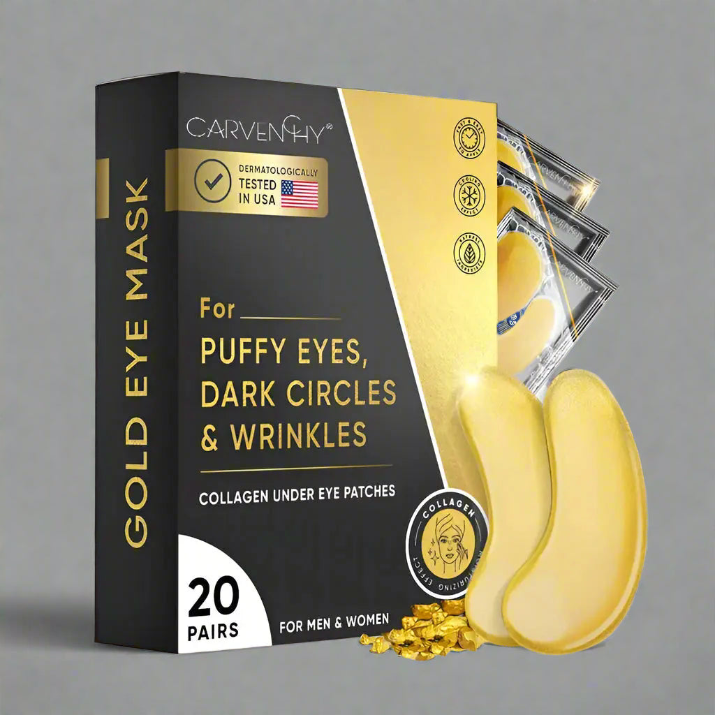24K Gold Eye Mask – Eye Bag Removal & Anti-Wrinkle Patches zayntra.com