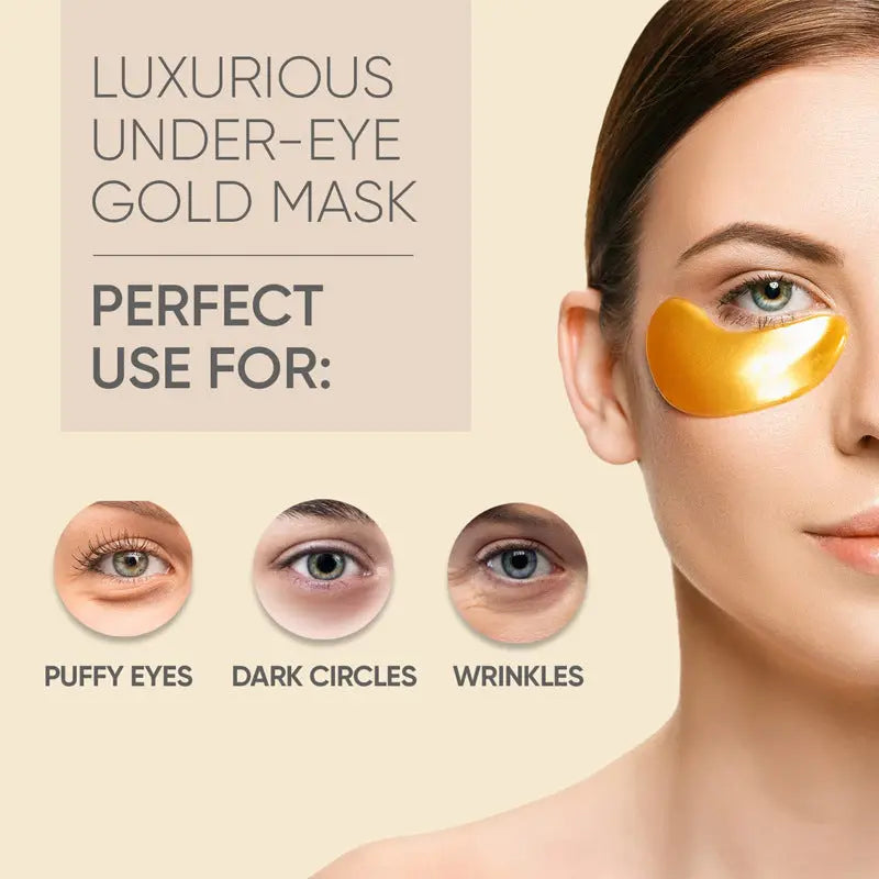 24K Gold Eye Mask – Eye Bag Removal & Anti-Wrinkle Patches zayntra.com